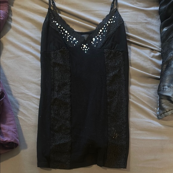Guess Tops - GUESS  Black Lace Women's  camisole Top